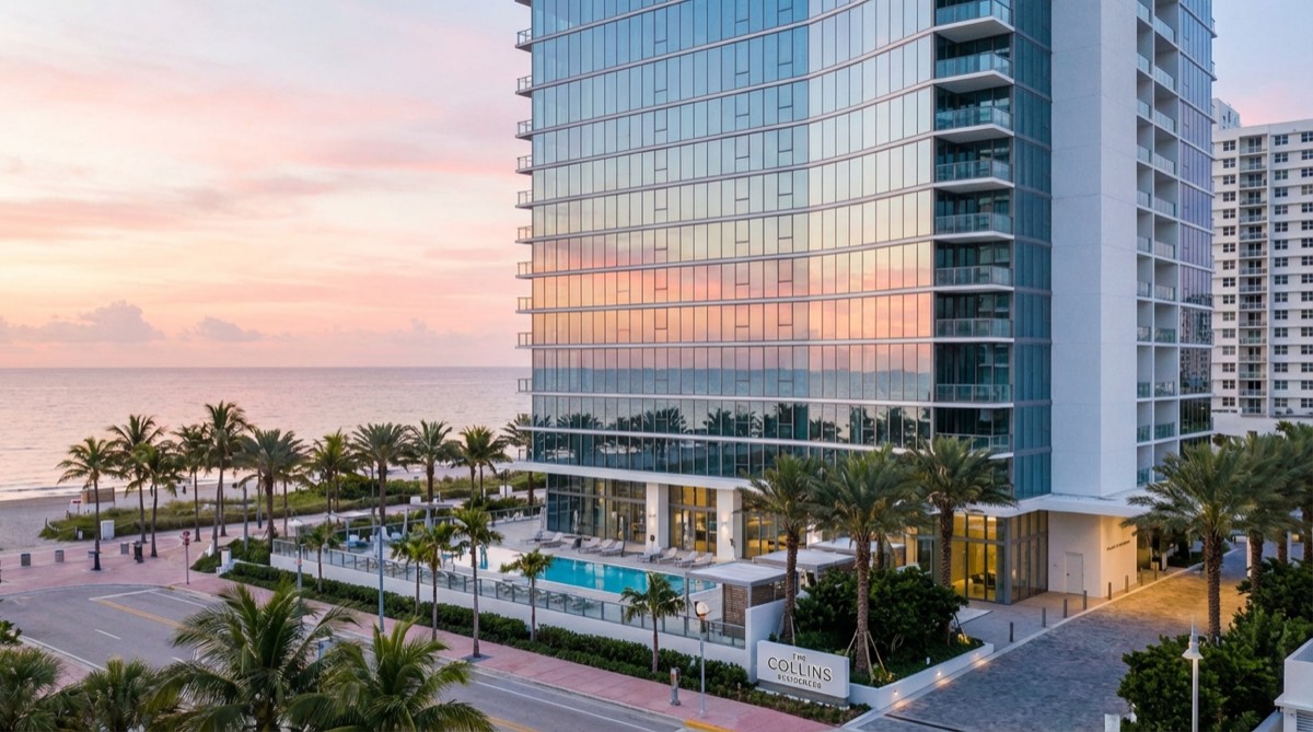Miami Beach corner penthouse exterior